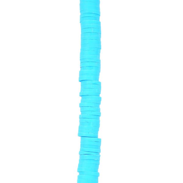 6mm Vinyl Vulcanite Heishi Beads - Blue Online