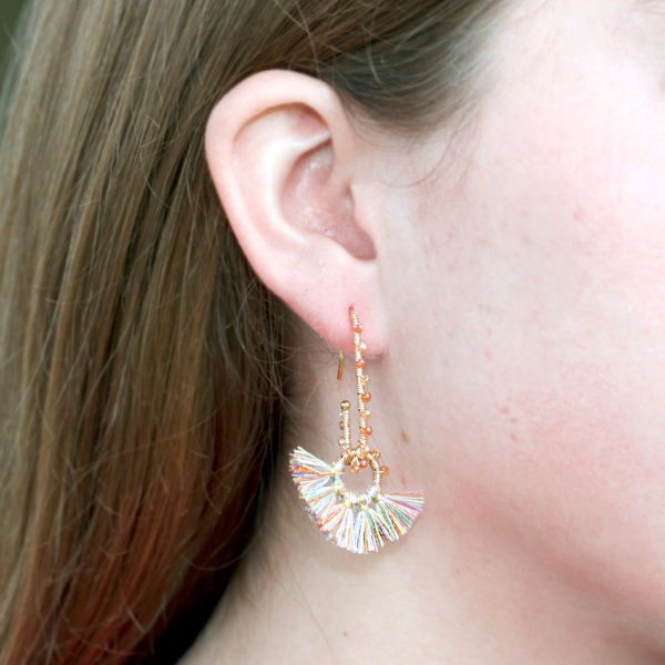 11x28mm Elongated Ear Wire in 14k Gold Plated from the Geo Collection (1 Pair) Online Sale - Image 2