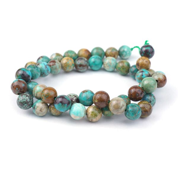 Hubei Turquoise 8mm Multi Round - 15-16 Inch For Cheap