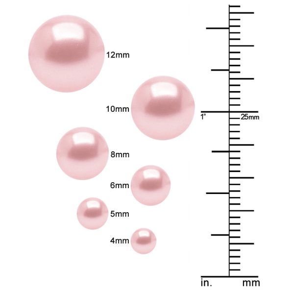 Preciosa Crystal Nacre Pearl, Round 4mm, Red (40 Pieces) For Sale - Image 3