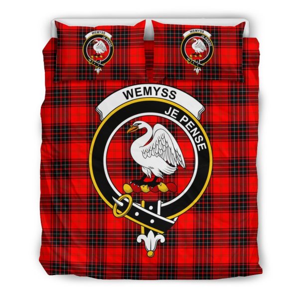 Wemyss Family Tartan Crest Bedding Set For Cheap - Image 2