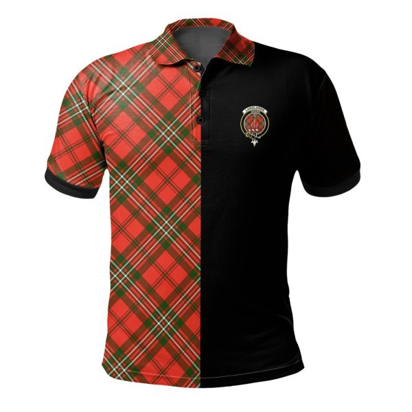 Langlands Tartan Polo Shirt Half of Me - Cross Style Cheap