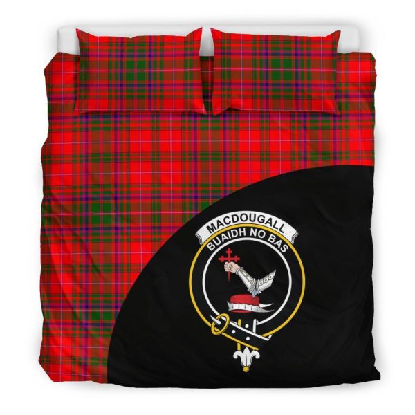 MacDougall Modern Family Tartan Crest Wave Style Bedding Set For Sale
