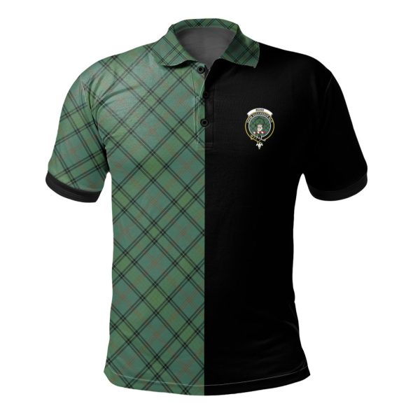 Ross Hunting Ancient Tartan Polo Shirt Half of Me - Cross Style Online Sale