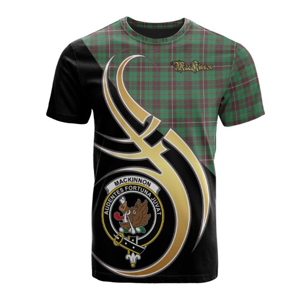 MacKinnon Hunting Ancient Tartan T-shirt - Believe In Me Style For Cheap