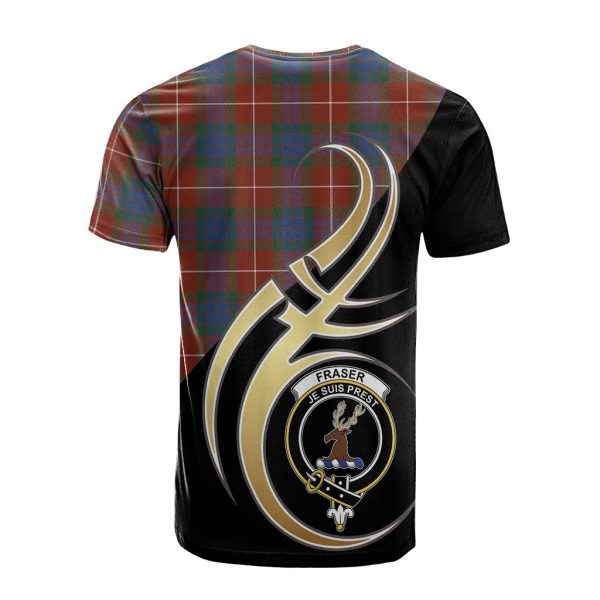 Fraser Ancient Tartan T-shirt - Believe In Me Style Hot on Sale - Image 2